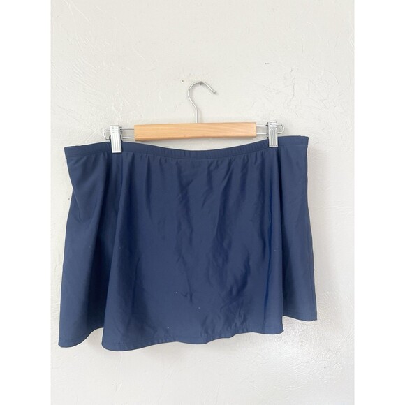 LANDS END navy blue SWIM SKIRT women's 18 Plus 1x - Picture 4 of 5